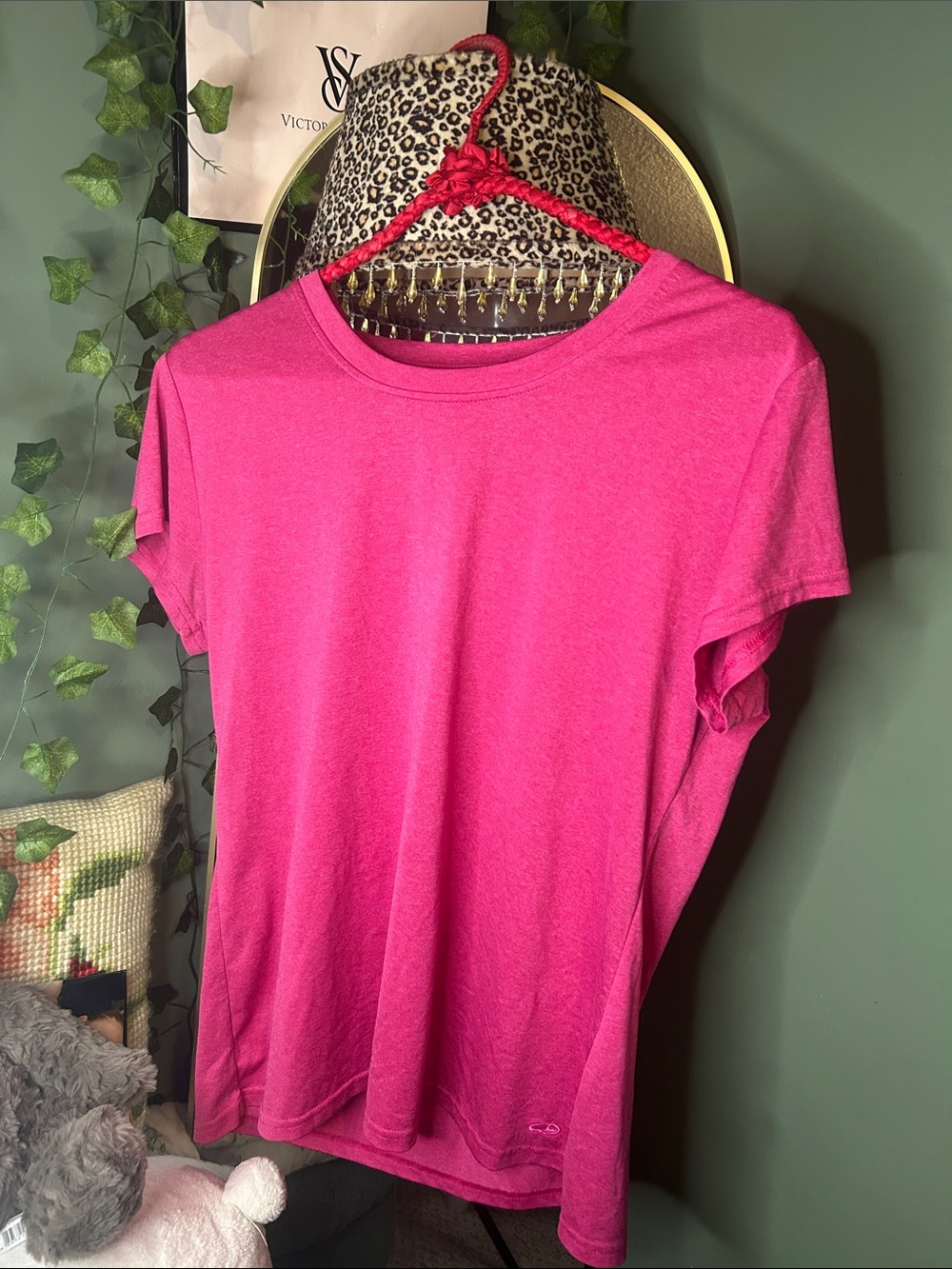 Skechers Hot Pink Short Sleeve Crew Neck Tee